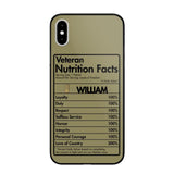 Personalized Italian Veteran Nutrition Facts Phonecase 3D Printed QTDT1210