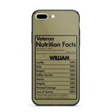 Personalized Italian Veteran Nutrition Facts Phonecase 3D Printed QTDT1210