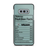 Personalized US Veteran Nutrition Facts Phonecase 3D Printed QTDT1210