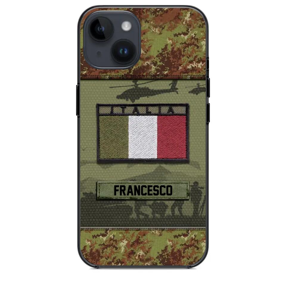 Personalized Italian Veterans/Soldier Camo Phone Case Printed 22OCT-HQ14