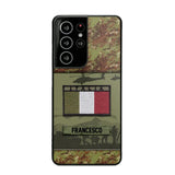 Personalized Italian Veterans/Soldier Camo Phone Case Printed 22OCT-HQ14