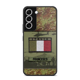 Personalized Italian Veterans/Soldier Camo Phone Case Printed 22OCT-HQ14