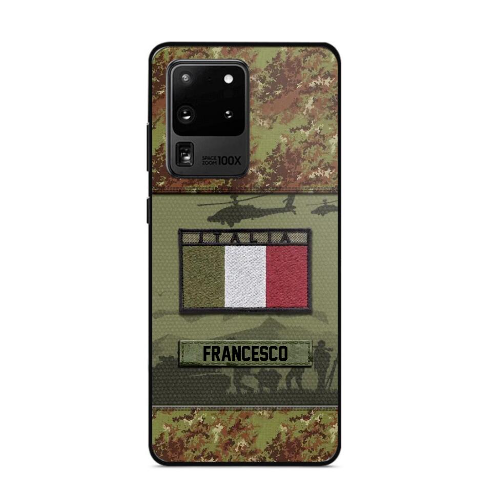 Personalized Italian Veterans/Soldier Camo Phone Case Printed 22OCT-HQ14