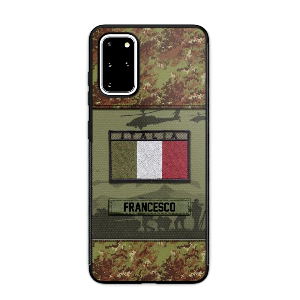 Personalized Italian Veterans/Soldier Camo Phone Case Printed 22OCT-HQ14