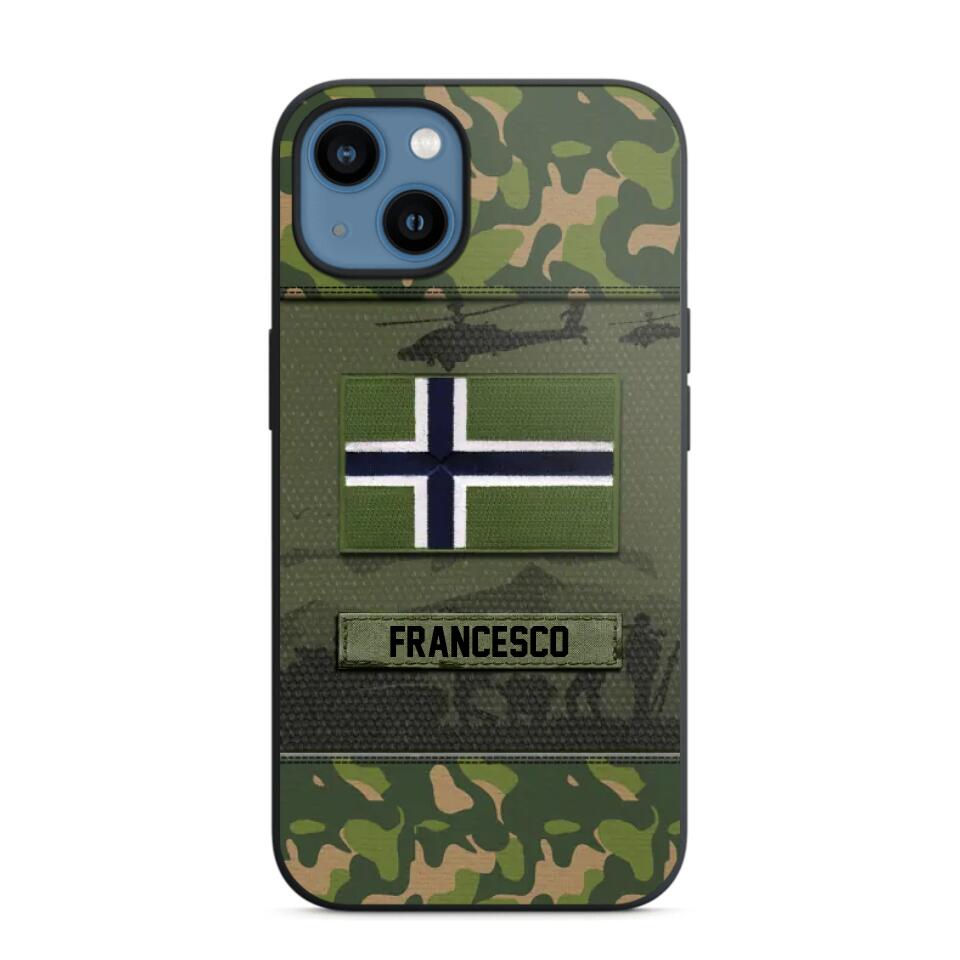 Personalized Norwegian Veterans/Soldier Camo Phone Case Printed 22OCT-HQ14