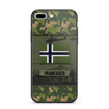 Personalized Norwegian Veterans/Soldier Camo Phone Case Printed 22OCT-HQ14