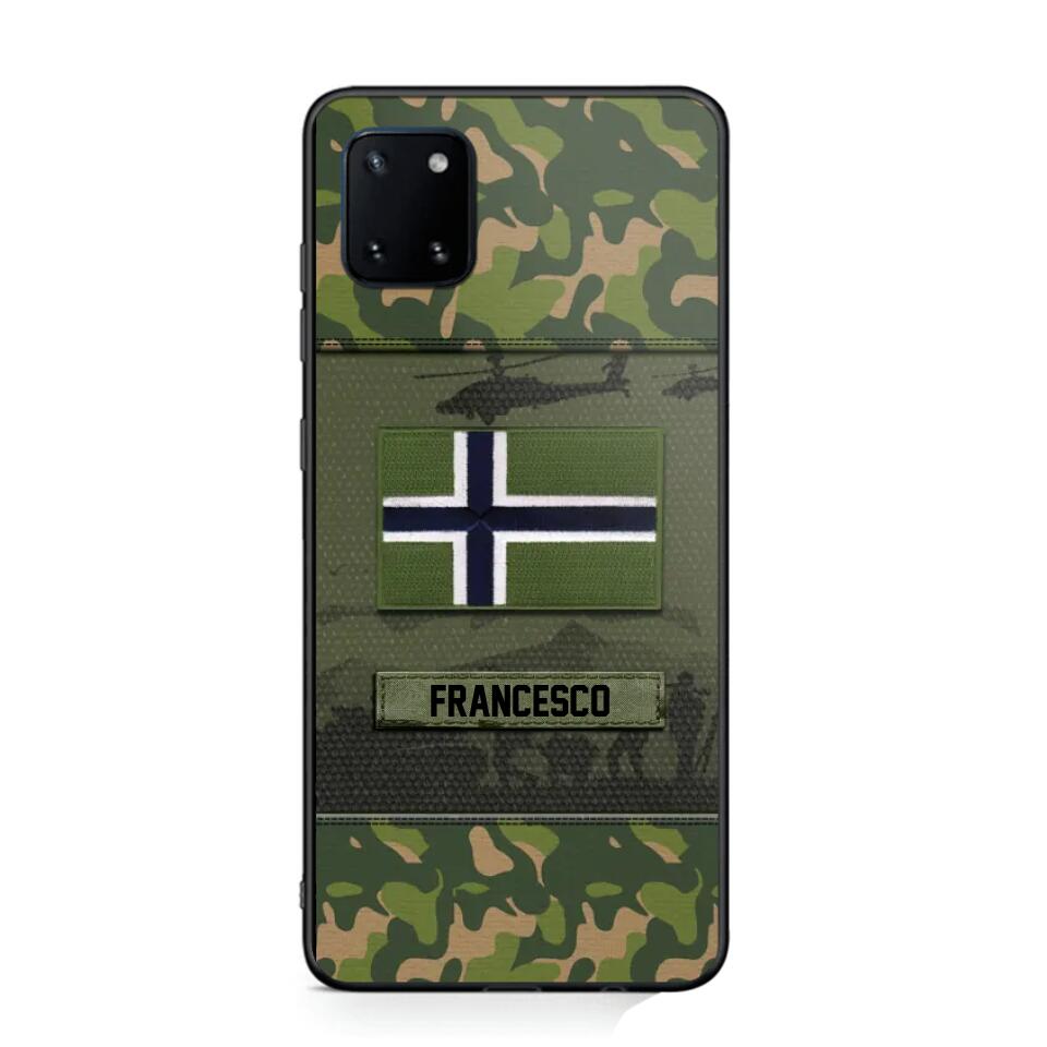 Personalized Norwegian Veterans/Soldier Camo Phone Case Printed 22OCT-HQ14