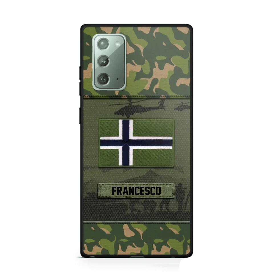 Personalized Norwegian Veterans/Soldier Camo Phone Case Printed 22OCT-HQ14