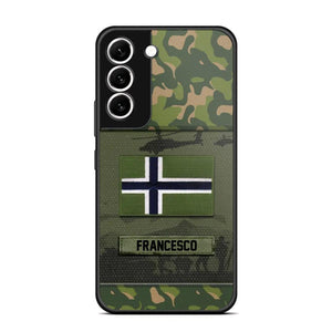 Personalized Norwegian Veterans/Soldier Camo Phone Case Printed 22OCT-HQ14