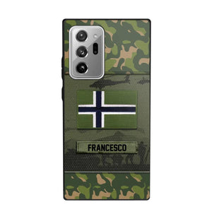 Personalized Norwegian Veterans/Soldier Camo Phone Case Printed 22OCT-HQ14