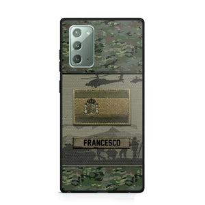 Personalized Spanish Veterans/Soldier Camo Phone Case Printed 22OCT-HQ14