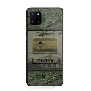 Personalized Spanish Veterans/Soldier Camo Phone Case Printed 22OCT-HQ14