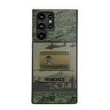 Personalized Spanish Veterans/Soldier Camo Phone Case Printed 22OCT-HQ14