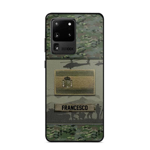 Personalized Spanish Veterans/Soldier Camo Phone Case Printed 22OCT-HQ14