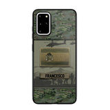 Personalized Spanish Veterans/Soldier Camo Phone Case Printed 22OCT-HQ14