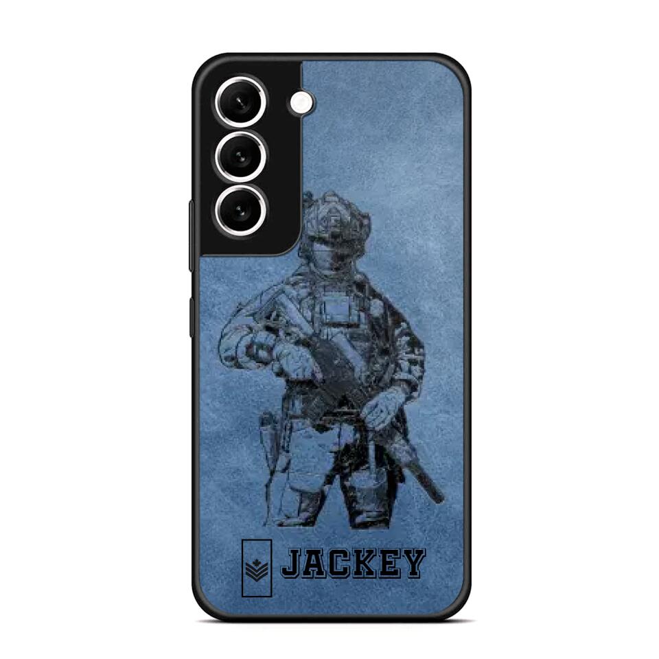 Personalized Canadian Veteran/Soldier Phonecase 3D Printed 22OCT-HQ14