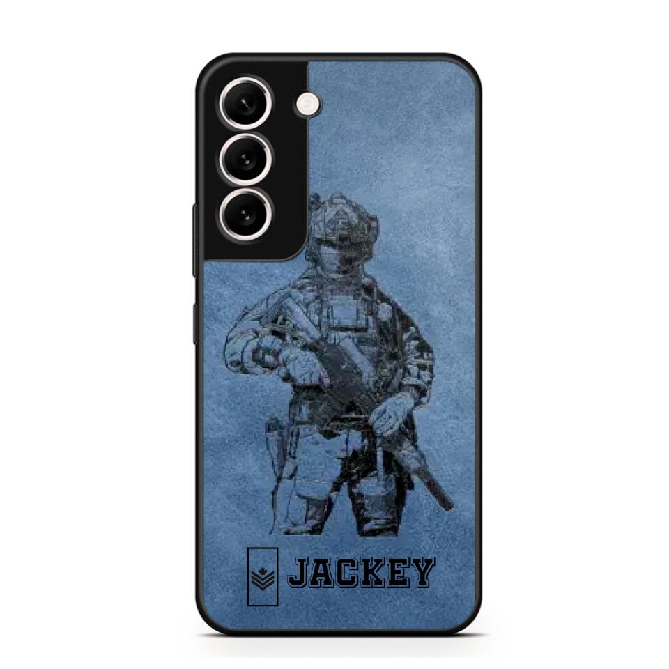 Personalized Canadian Veteran/Soldier Phonecase 3D Printed 22OCT-HQ14