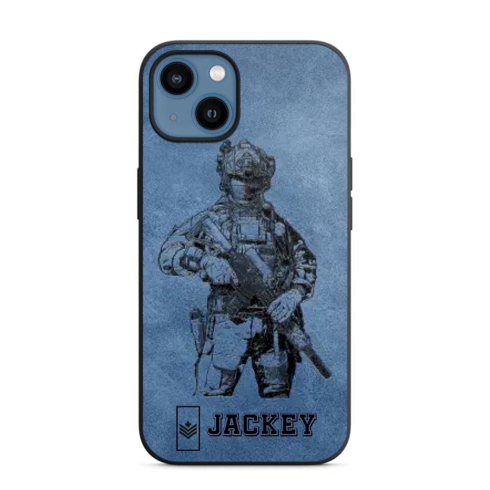 Personalized Canadian Veteran/Soldier Phonecase 3D Printed 22OCT-HQ14