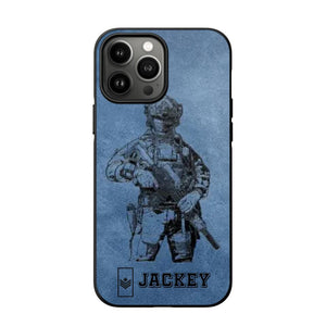 Personalized Canadian Veteran/Soldier Phonecase 3D Printed 22OCT-HQ14