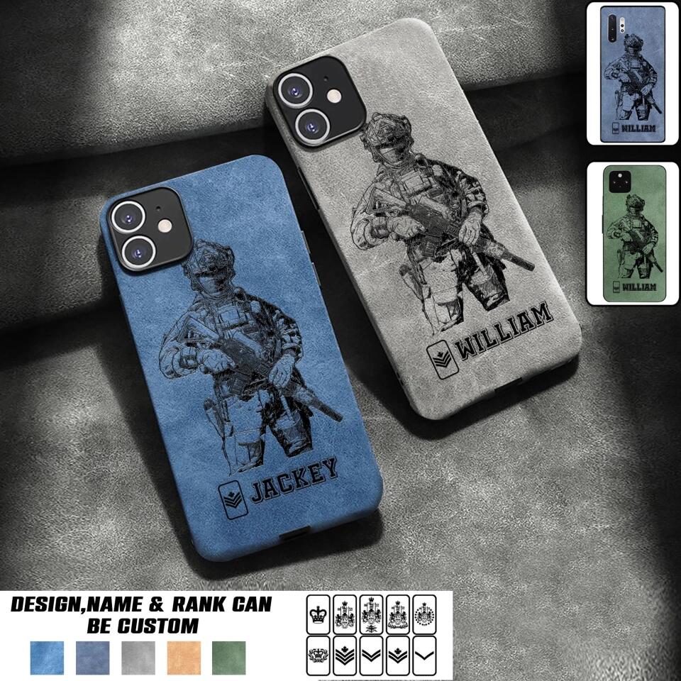 Personalized Canadian Veteran/Soldier Phonecase 3D Printed 22OCT-HQ14