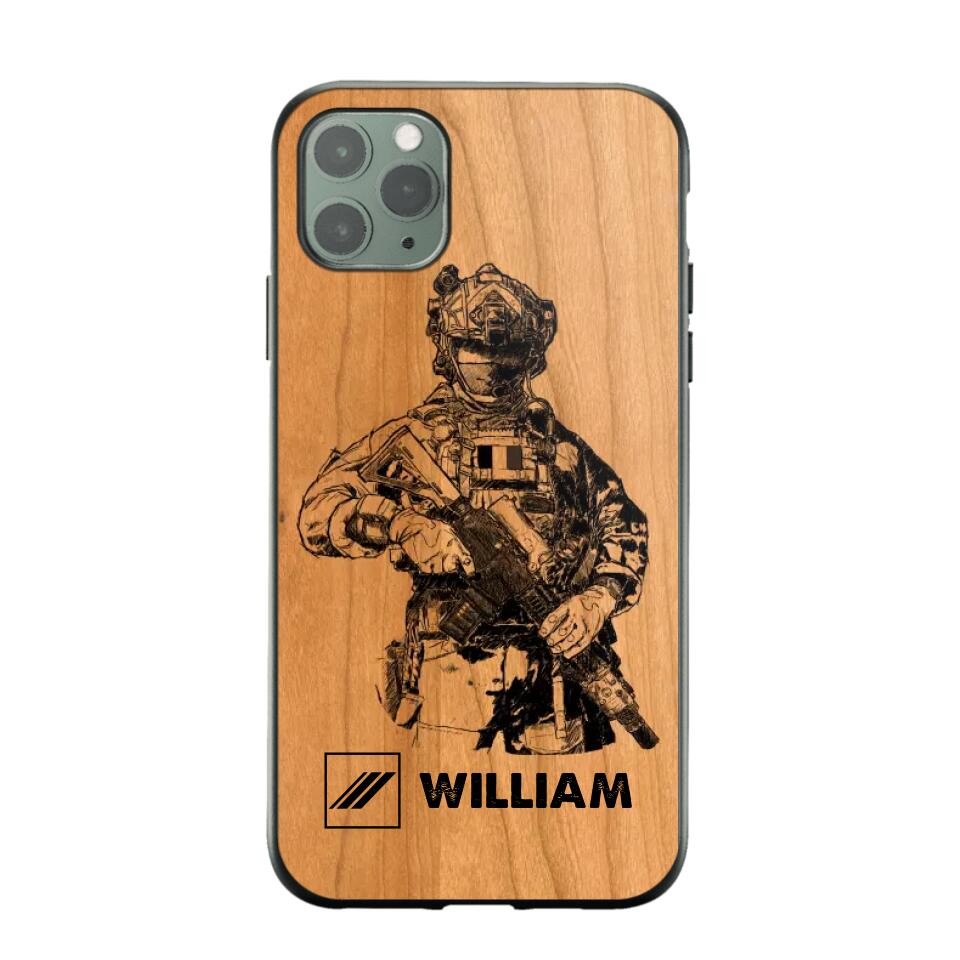 Personalized French Veteran/Soldier Phonecase 3D Printed 22OCT-HY14