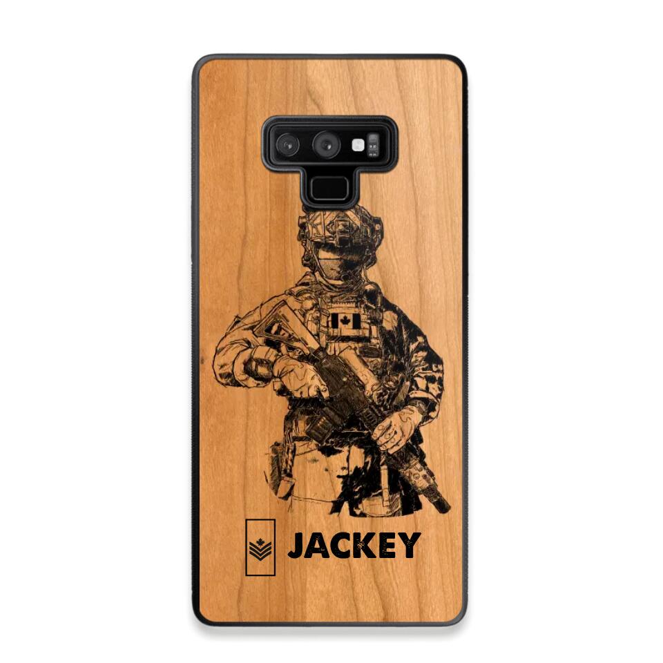 Personalized Canadian Veteran/Soldier Phonecase 3D Printed 22OCT-HY14