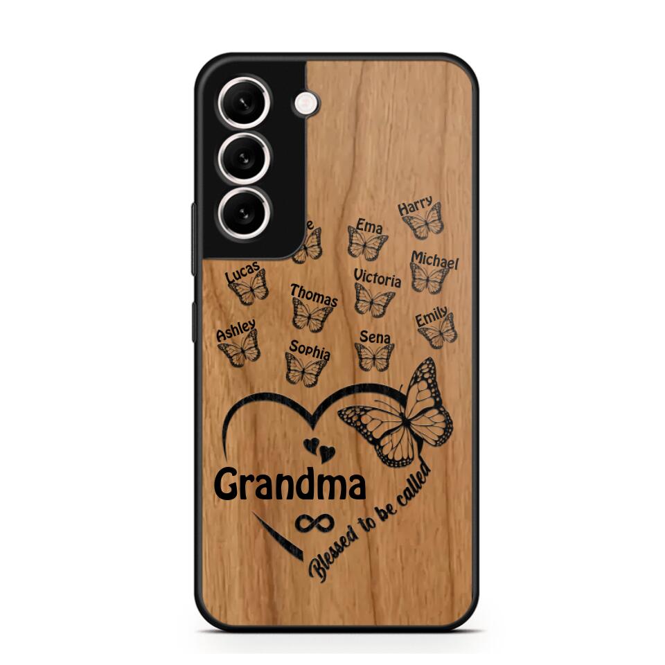 Personalized Blessed To Be Called Grandma Kid Name Butterfly Phonecase 3D Printed 22OCT-HQ15