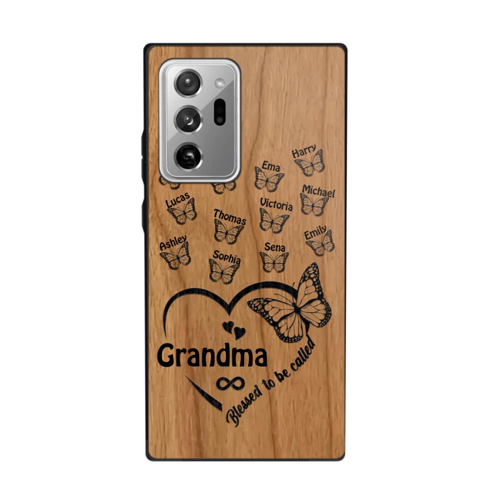 Personalized Blessed To Be Called Grandma Kid Name Butterfly Phonecase 3D Printed 22OCT-HQ15