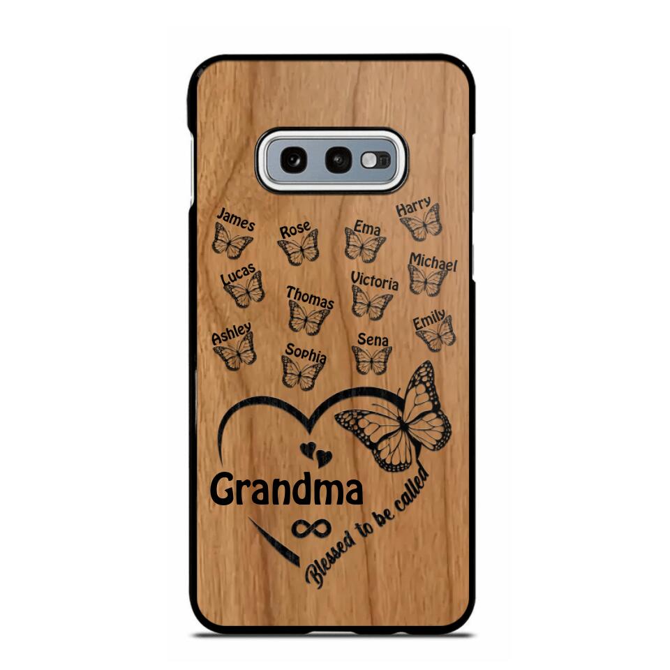 Personalized Blessed To Be Called Grandma Kid Name Butterfly Phonecase 3D Printed 22OCT-HQ15