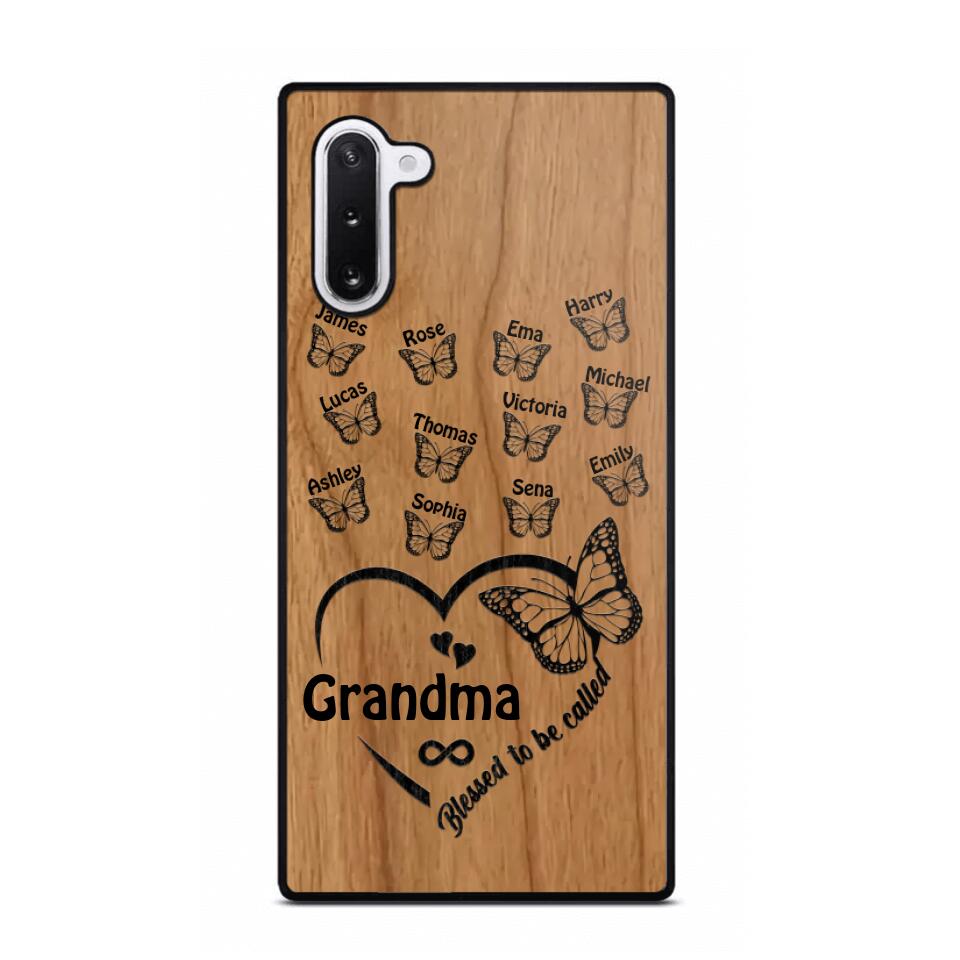 Personalized Blessed To Be Called Grandma Kid Name Butterfly Phonecase 3D Printed 22OCT-HQ15