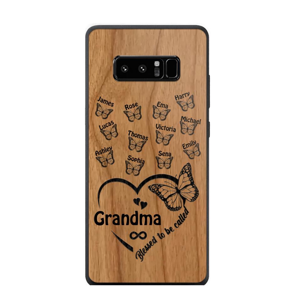 Personalized Blessed To Be Called Grandma Kid Name Butterfly Phonecase 3D Printed 22OCT-HQ15