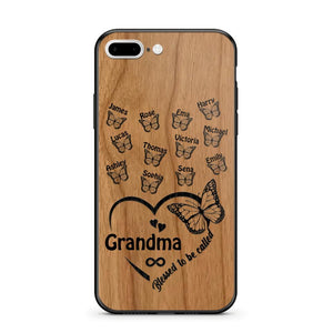 Personalized Blessed To Be Called Grandma Kid Name Butterfly Phonecase 3D Printed 22OCT-HQ15