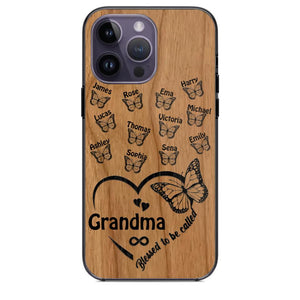 Personalized Blessed To Be Called Grandma Kid Name Butterfly Phonecase 3D Printed 22OCT-HQ15