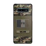 Personalized French Veterans/Soldier Camo Flag Phone Case Printed 22OCT-HY15