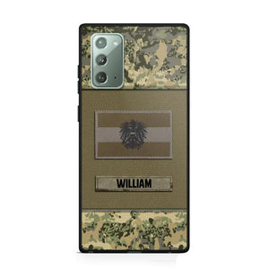 Personalized Austrian Veterans/Soldier Camo Flag Phone Case Printed 22OCT-HY15