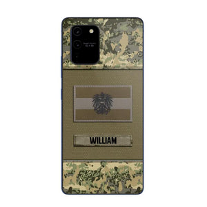 Personalized Austrian Veterans/Soldier Camo Flag Phone Case Printed 22OCT-HY15