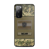 Personalized Austrian Veterans/Soldier Camo Flag Phone Case Printed 22OCT-HY15