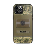 Personalized Austrian Veterans/Soldier Camo Flag Phone Case Printed 22OCT-HY15