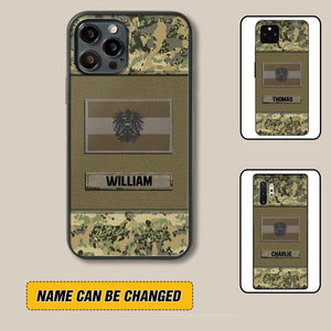 Personalized Austrian Veterans/Soldier Camo Flag Phone Case Printed 22OCT-HY15