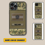 Personalized Austrian Veterans/Soldier Camo Flag Phone Case Printed 22OCT-HY15