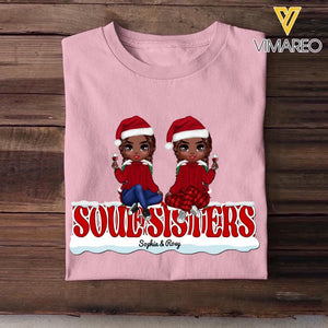 Personalized Always Sisters Besties Forever Soul Sisters Besties Gifts Christmas Tshirt Printed 22OCT-DT20