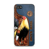 Personalized Rooster Lovers Leather Background Phonecase 3D Printed OCT22-DT21