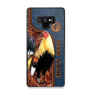 Personalized Rooster Lovers Leather Background Phonecase 3D Printed OCT22-DT21