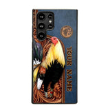 Personalized Rooster Lovers Leather Background Phonecase 3D Printed OCT22-DT21