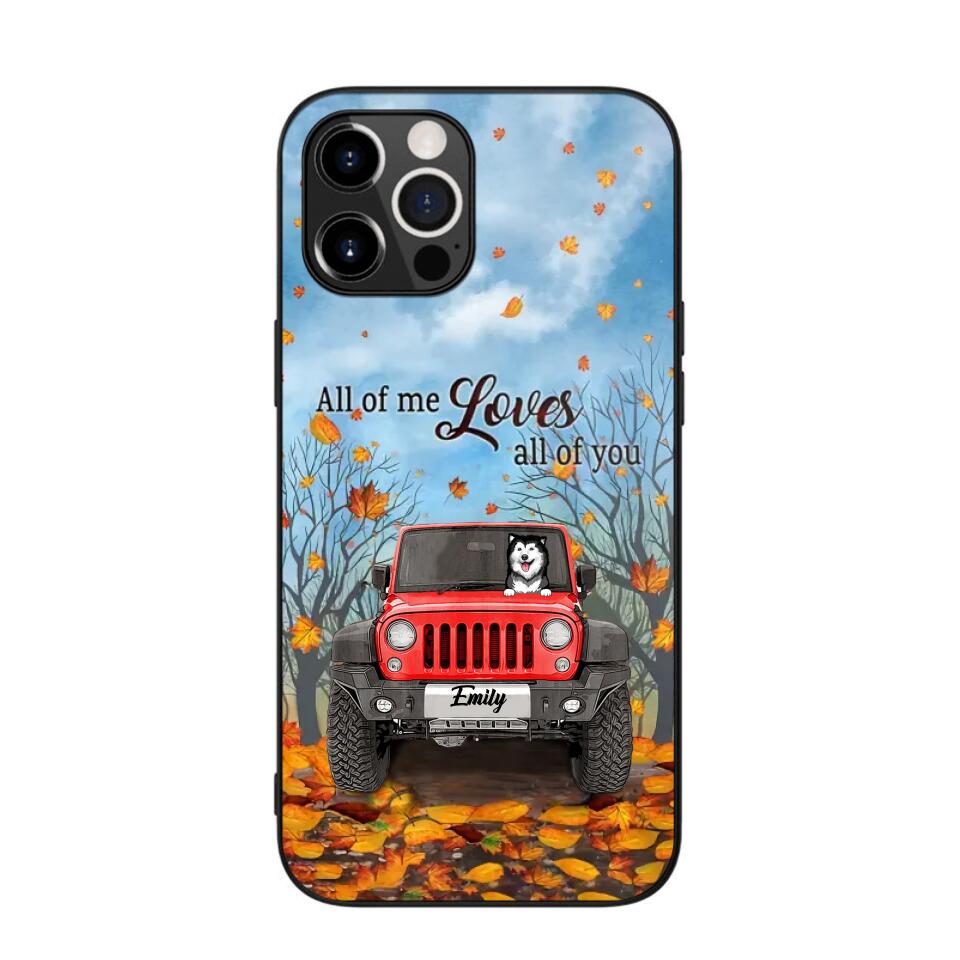 Personalized Jeep And Dog Lovers Autumn 3D Printed Phonecase OCT22-DT21