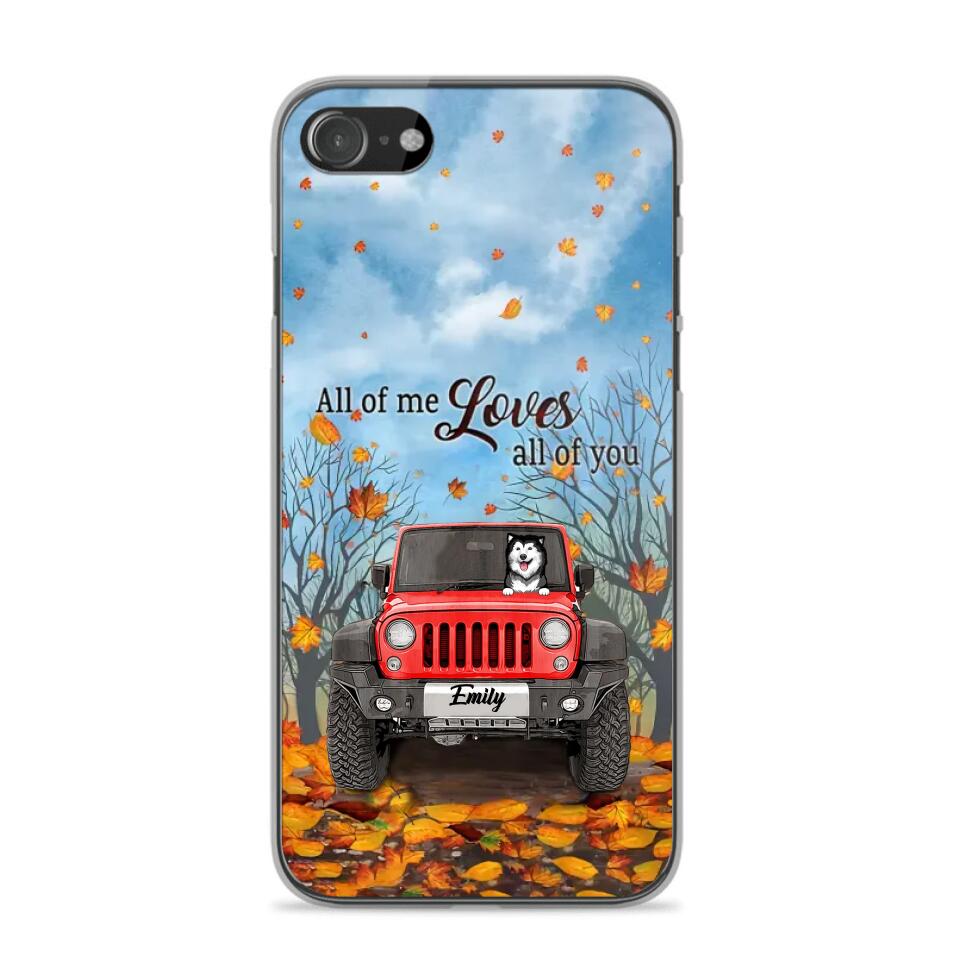 Personalized Jeep And Dog Lovers Autumn 3D Printed Phonecase OCT22-DT21