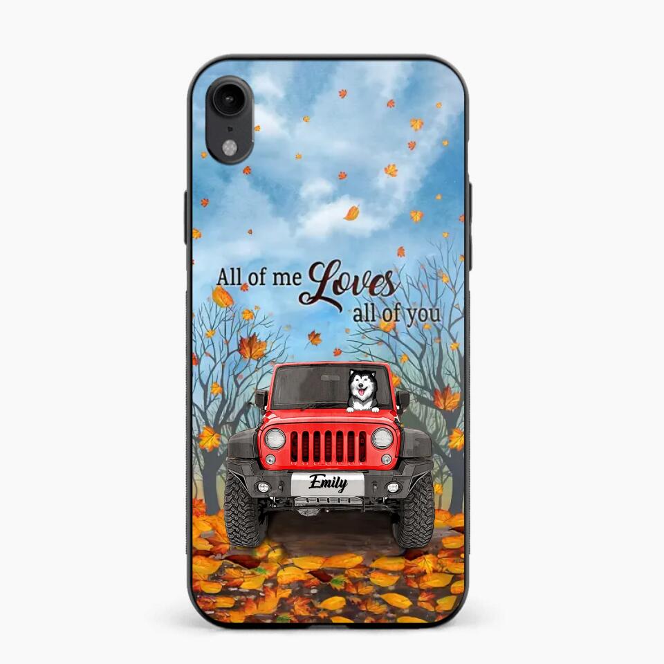 Personalized Jeep And Dog Lovers Autumn 3D Printed Phonecase OCT22-DT21