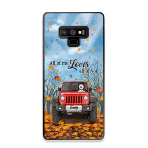 Personalized Jeep And Dog Lovers Autumn 3D Printed Phonecase OCT22-DT21