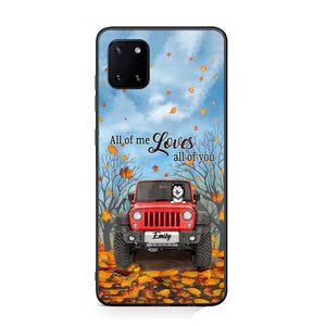 Personalized Jeep And Dog Lovers Autumn 3D Printed Phonecase OCT22-DT21