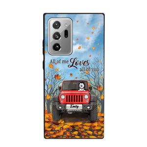 Personalized Jeep And Dog Lovers Autumn 3D Printed Phonecase OCT22-DT21